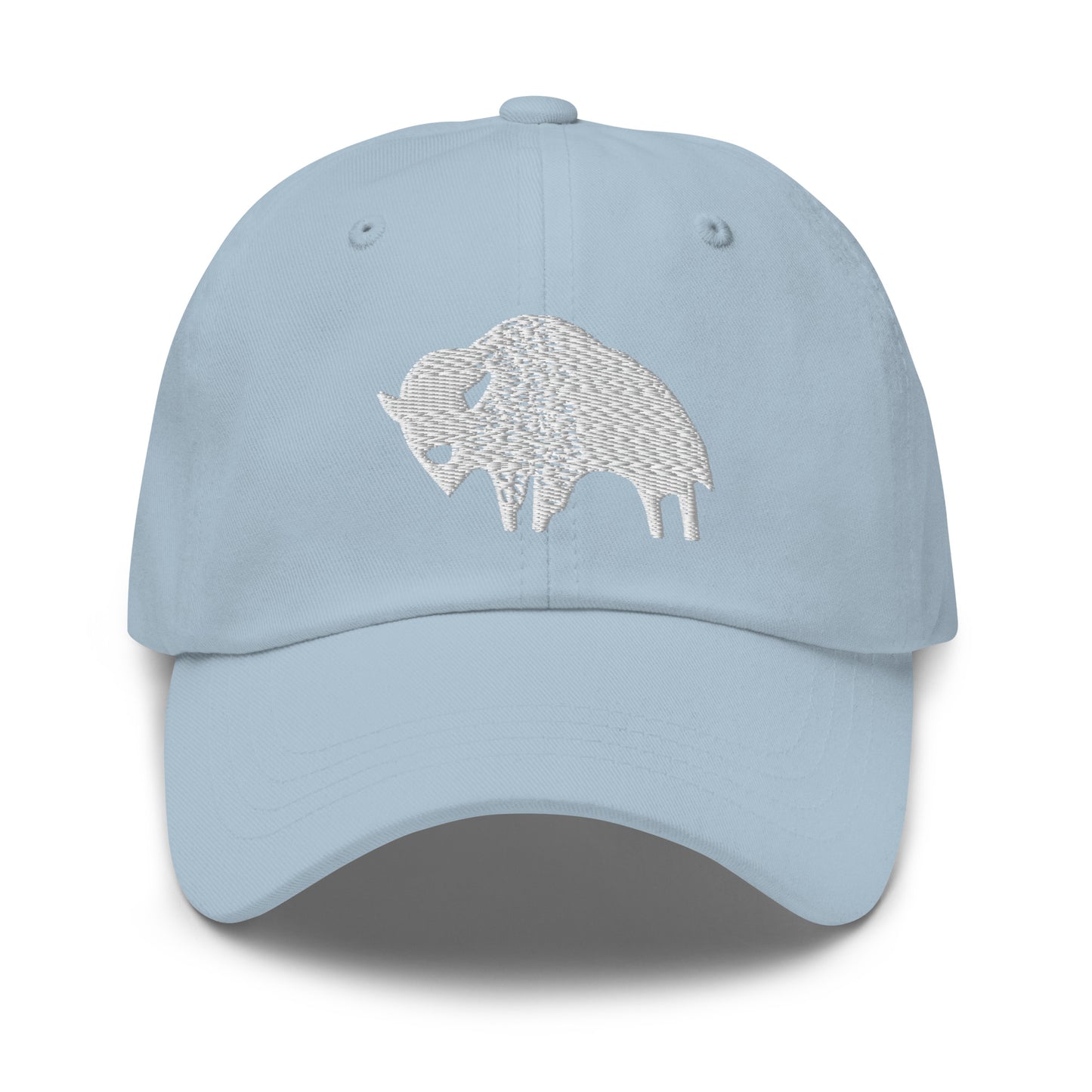 American Prairie White Bison Logo Dad hat