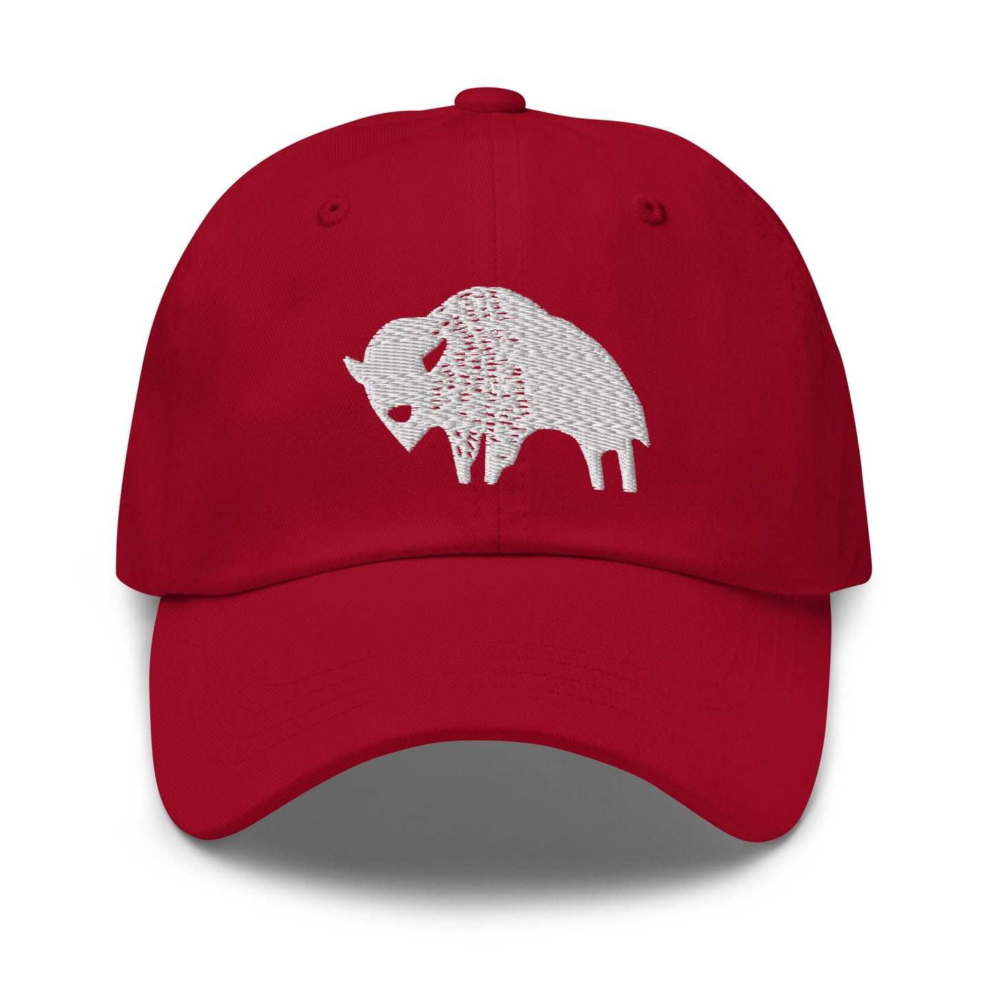 American Prairie White Bison Logo Dad hat