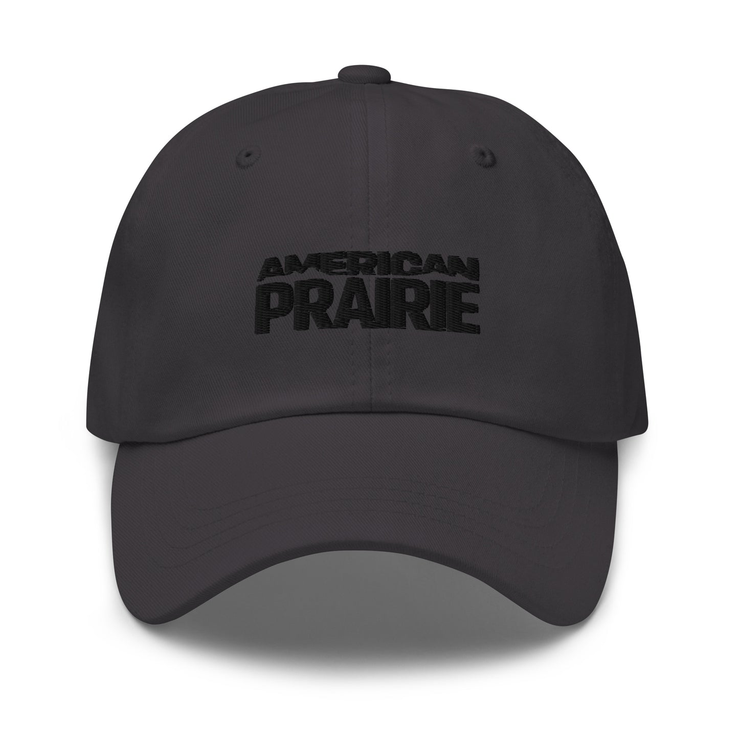 American Prairie Black Logo Dad Hat