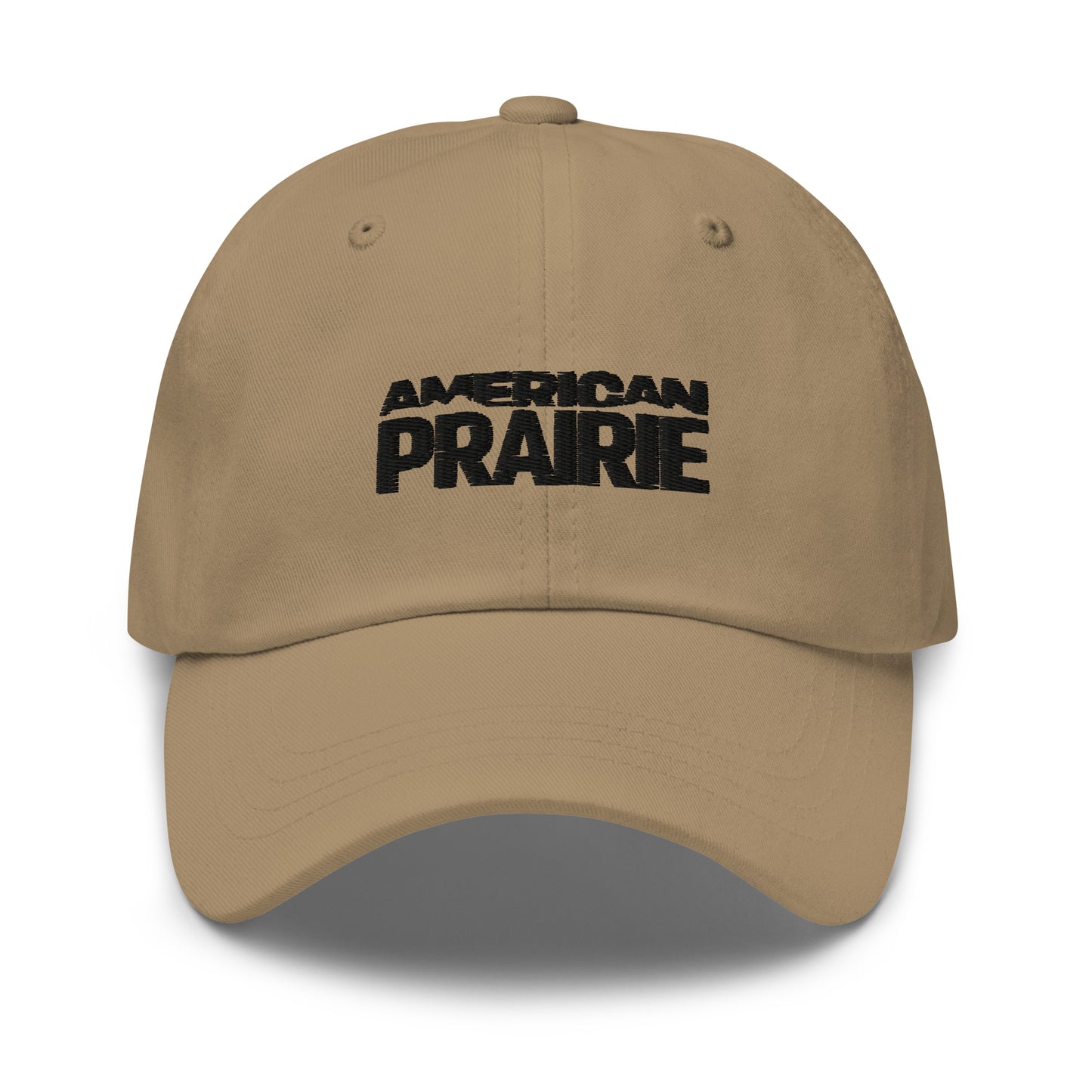 American Prairie Black Logo Dad Hat