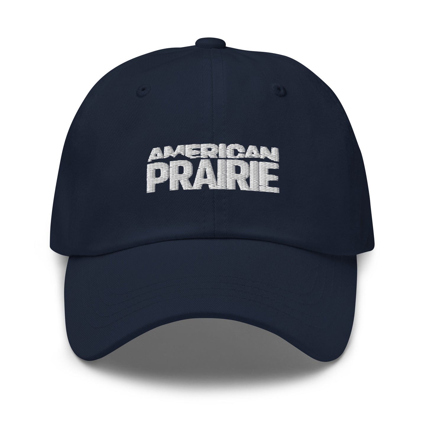 American Prairie White Logo Dad hat