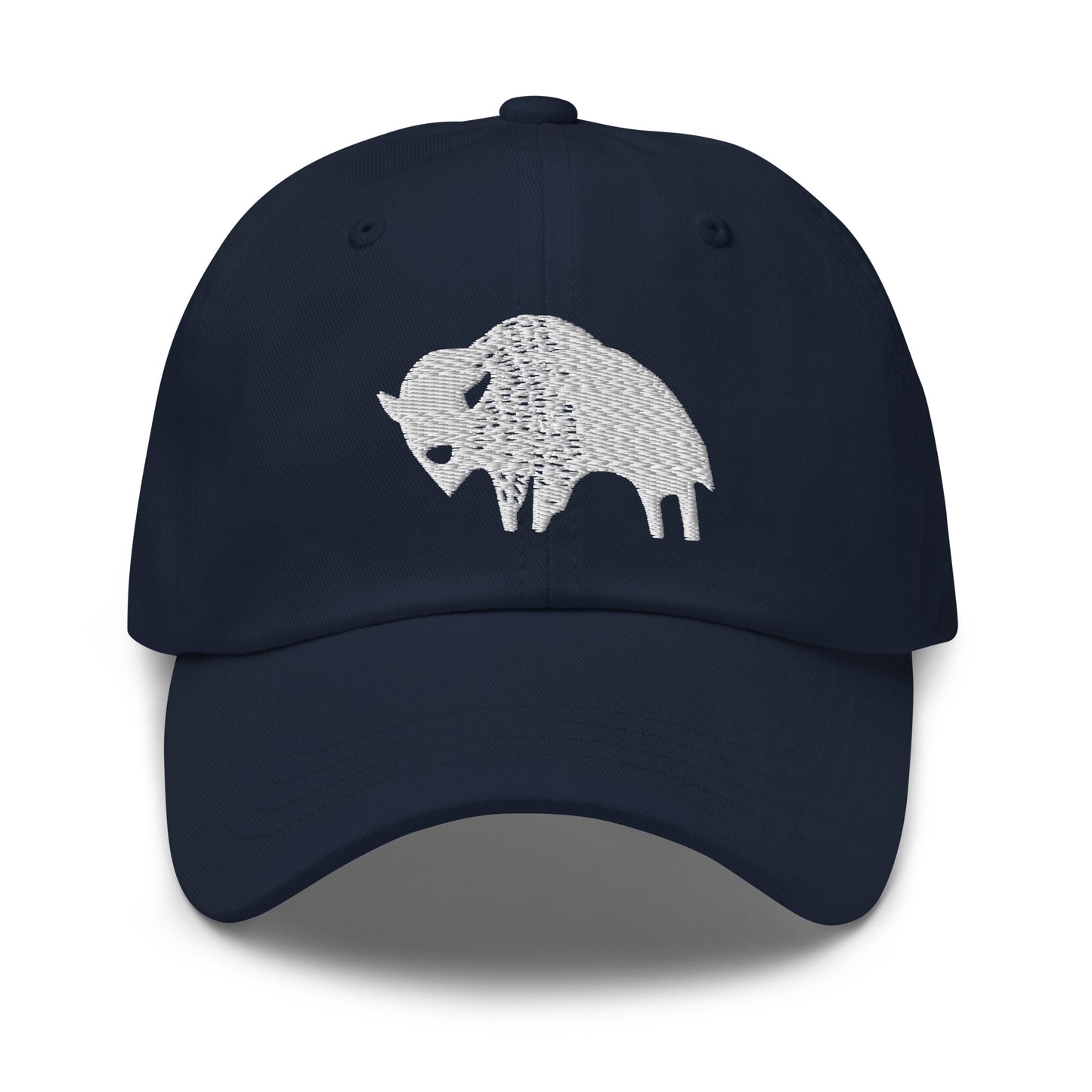American Prairie White Bison Logo Dad hat